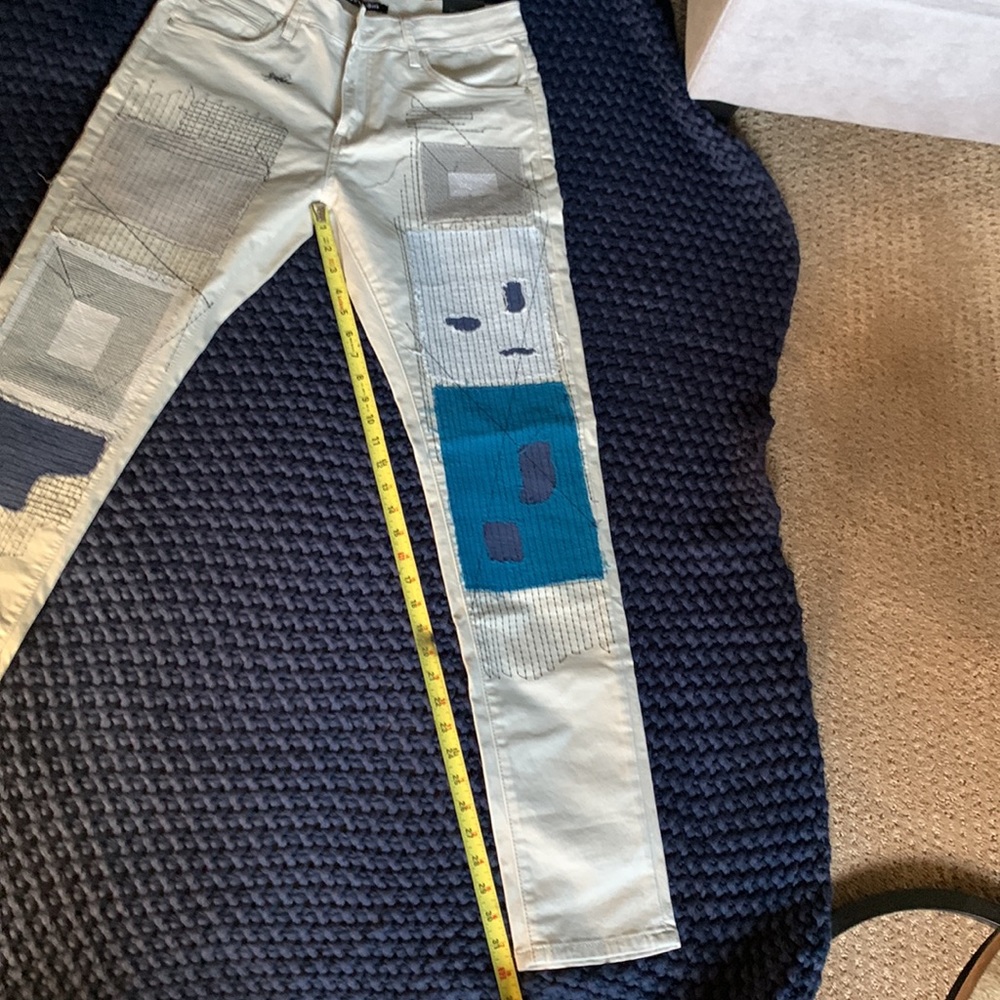 Men’s Embellish gray denim patchwork - Picture 7 of 9